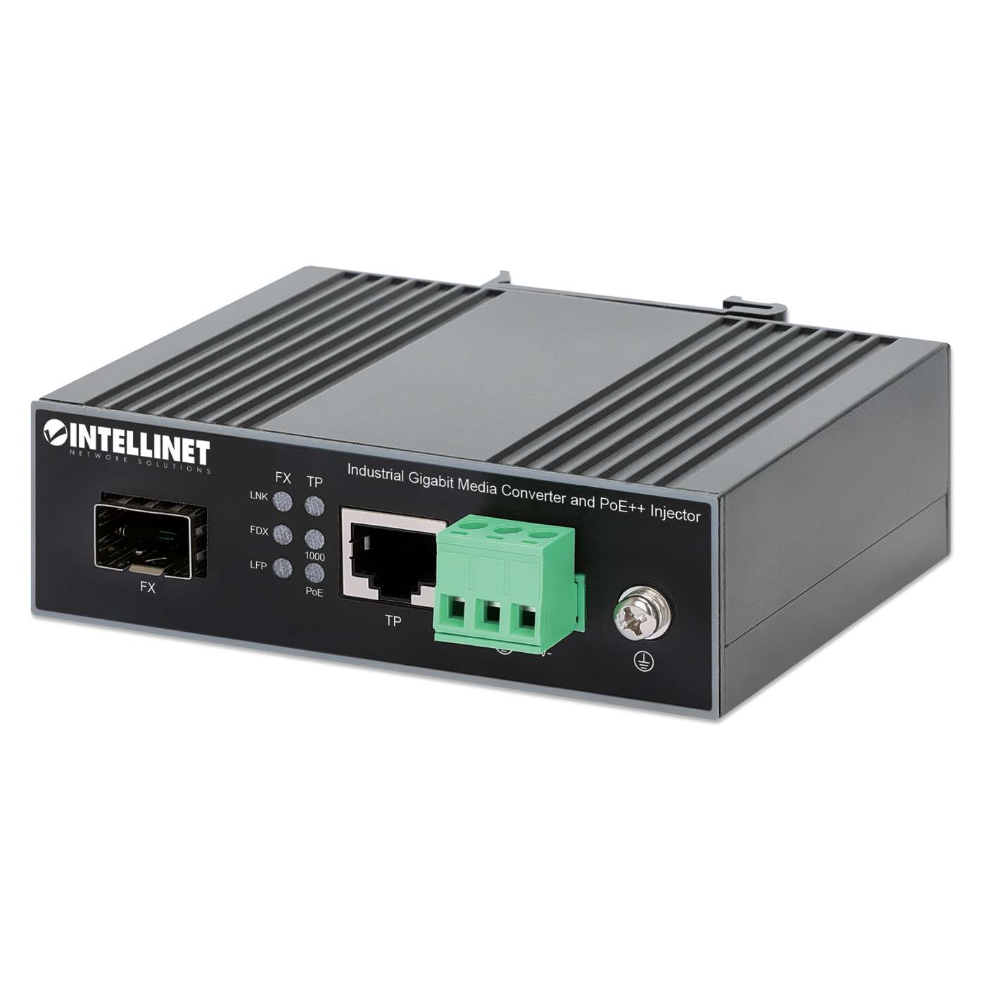 Industrial Gigabit Media Converter and PoE++ Injector 90W Image 3