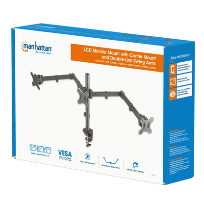 LCD Monitor Mount with Center Mount and Double-Link Swing Arms Packaging Image 2