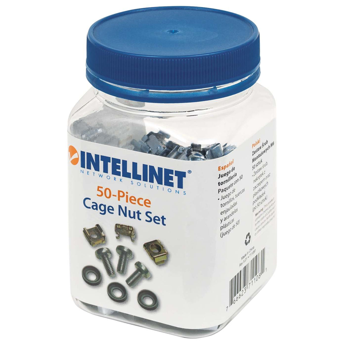 M6 Cage Nut Set, 50-Pack Packaging Image 2