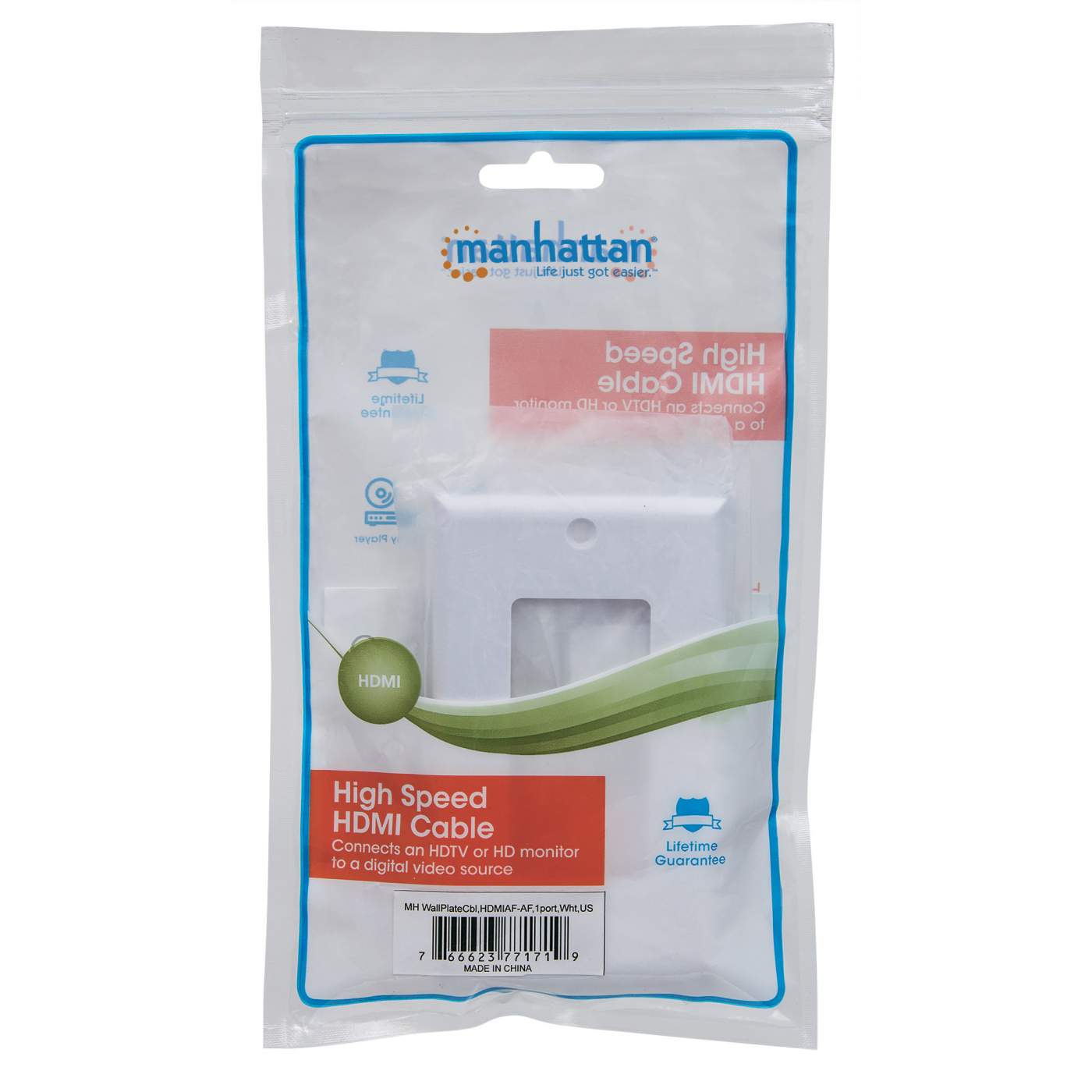 One-Port HDMI Wallplate Packaging Image 2