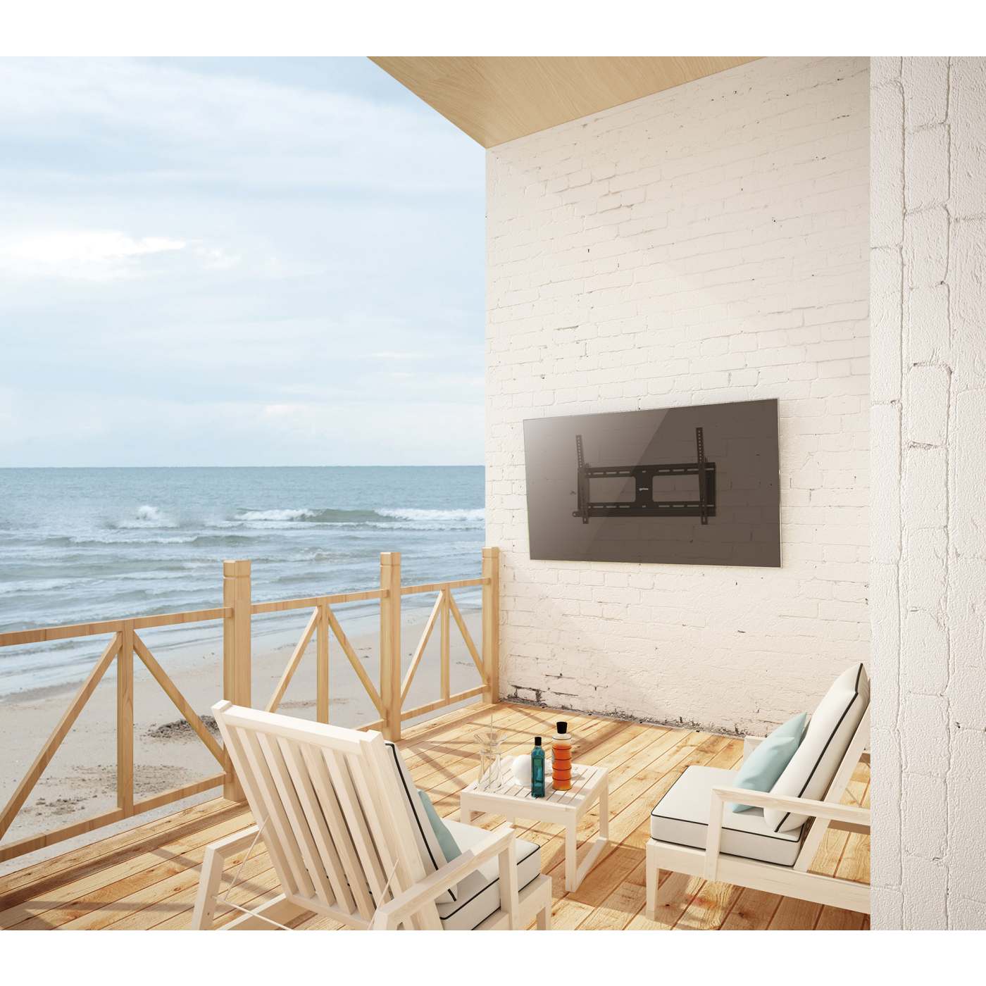 Outdoor Anti-Theft Tilting TV Wall Mount, for 37" to 86" Displays Image 3