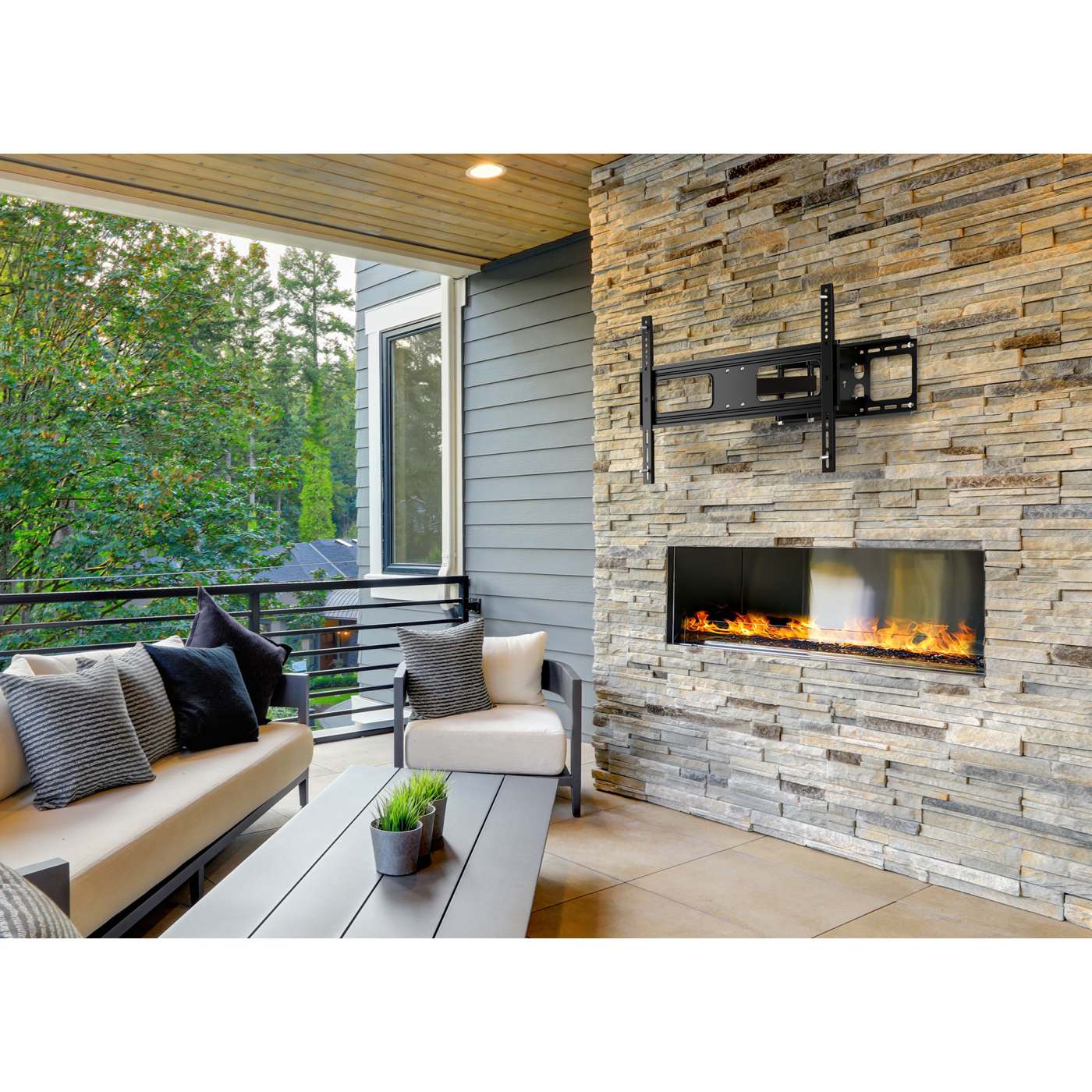 Outdoor Full-Motion TV Wall Mount, for 37" to 86" Displays Image 4