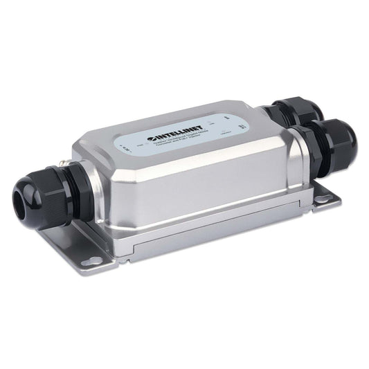 Outdoor Vandalproof Gigabit Media Converter and PoE+ Injector 30W Image 1
