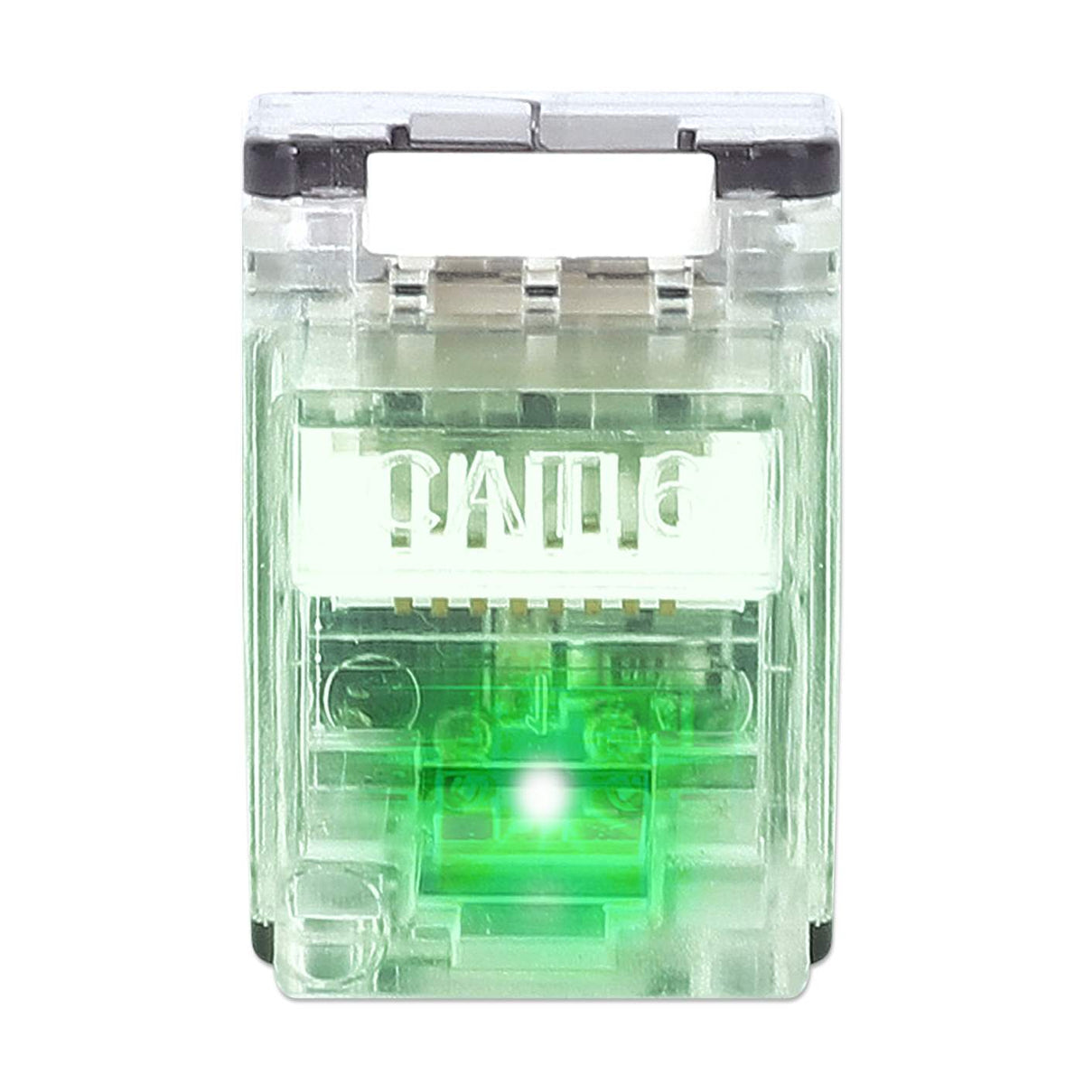 Port Identifier Cat6 Toolless Keystone Jack with LED, Transparent, 25-Pack Image 6