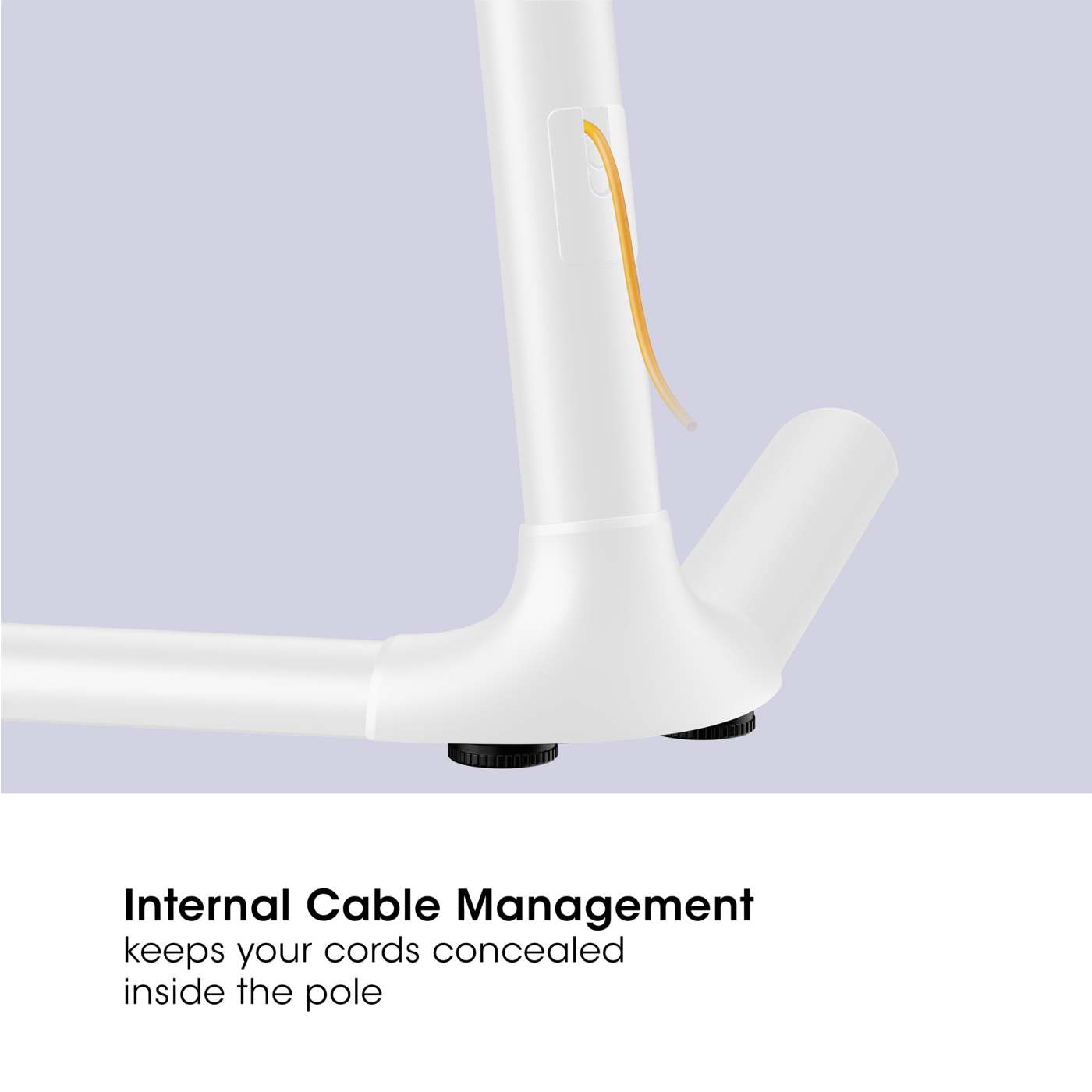 Portable Height-Adjustable Swivel TV Stand Image 9