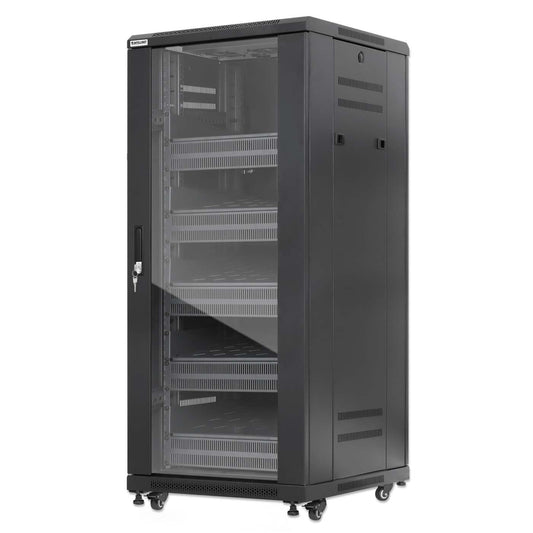 Pro Line Network Cabinet with Integrated Fans, 27U Image 1