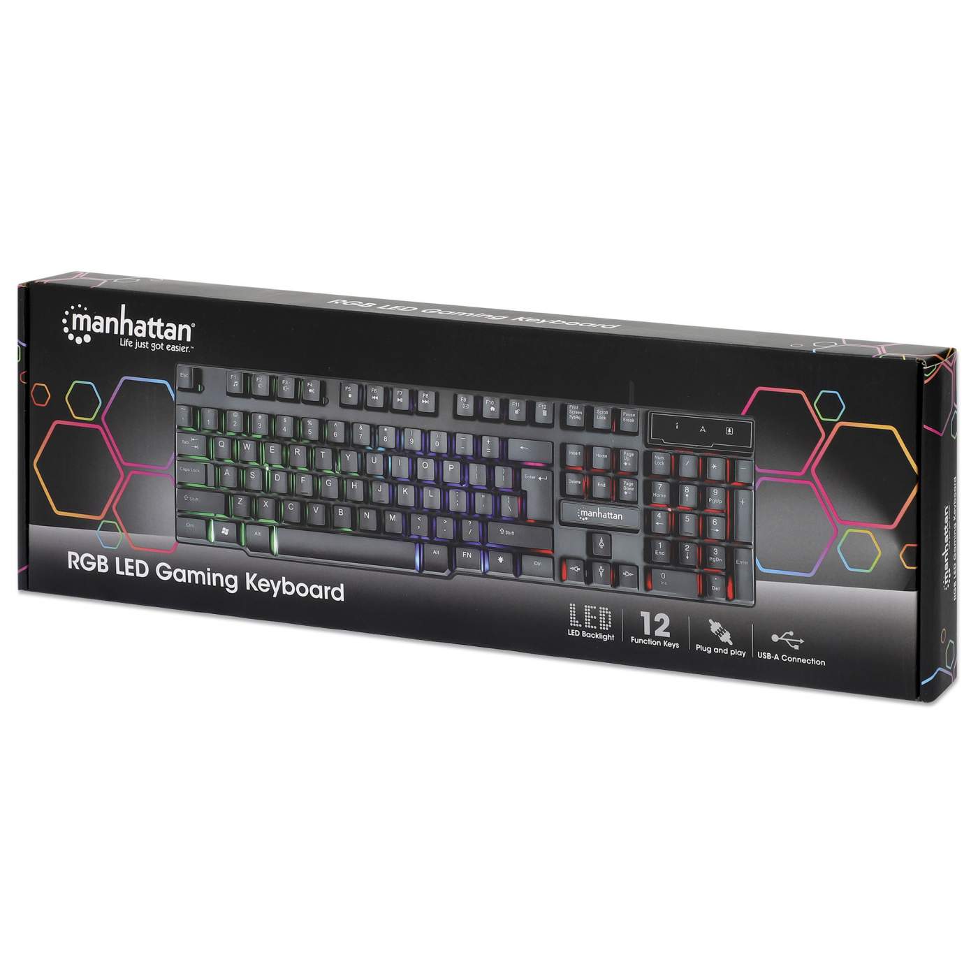 RGB LED Gaming Keyboard Packaging Image 2