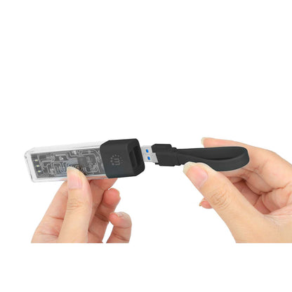 Transparent 4-Port USB 3.0 Type-C / Type-A Combo Hub Image 7