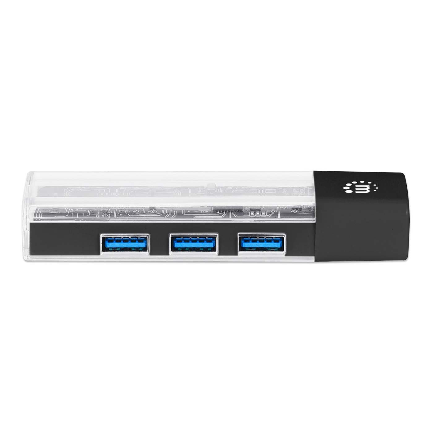 Transparent 4-Port USB 3.0 Type-C / Type-A Combo Hub Image 8