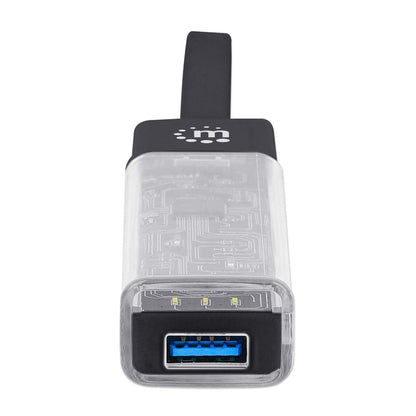 Transparent 4-Port USB 3.0 Type-C / Type-A Combo Hub Image 10