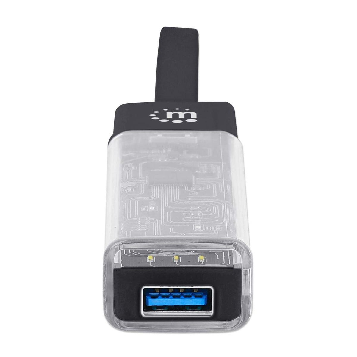 Transparent 4-Port USB 3.0 Type-C / Type-A Combo Hub Image 10