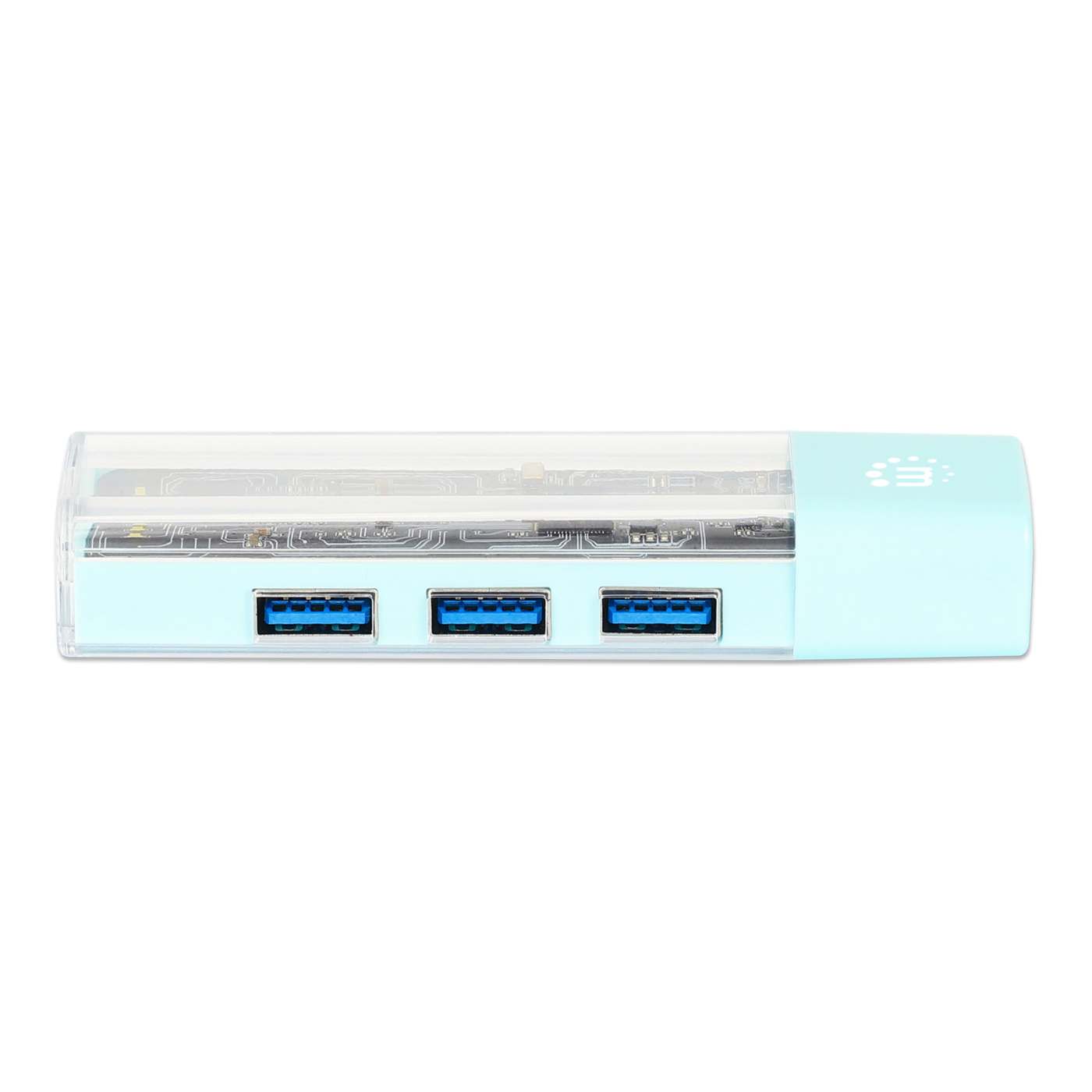 Transparent 4-Port USB 3.0 Type-C / Type-A Combo Hub Image 8