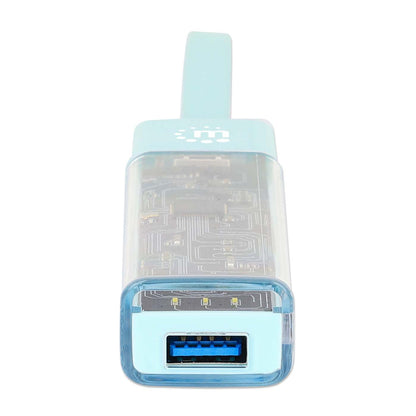 Transparent 4-Port USB 3.0 Type-C / Type-A Combo Hub Image 10