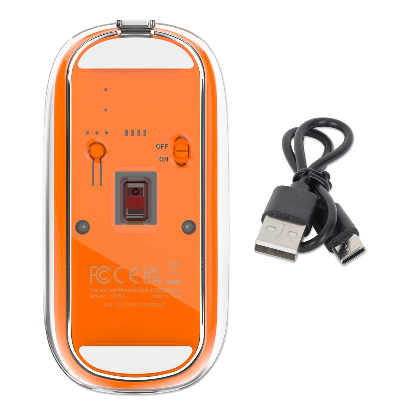 Transparent Rechargeable Wireless USB Mouse Image 12