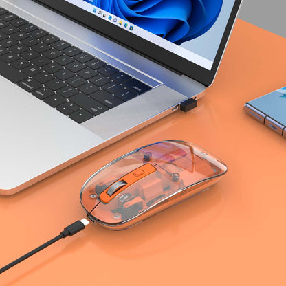 Transparent Rechargeable Wireless USB Mouse Image 4