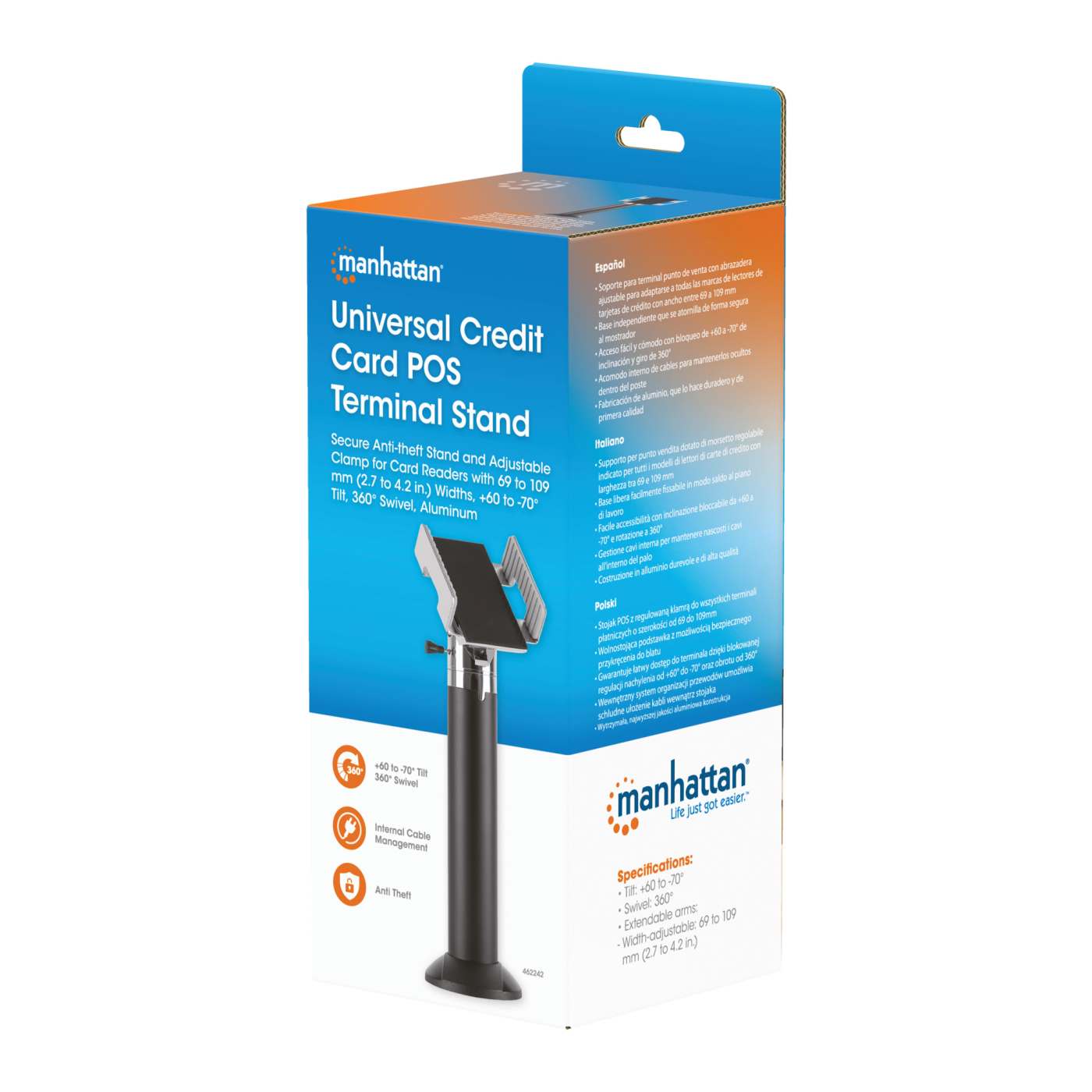 Universal Credit Card POS Terminal Stand Packaging Image 2