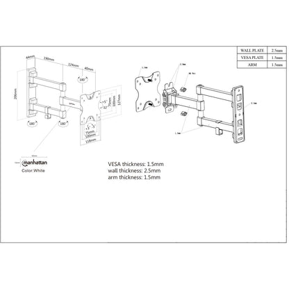 Universal Flat-Panel Articulating TV Wall Mount Image 7