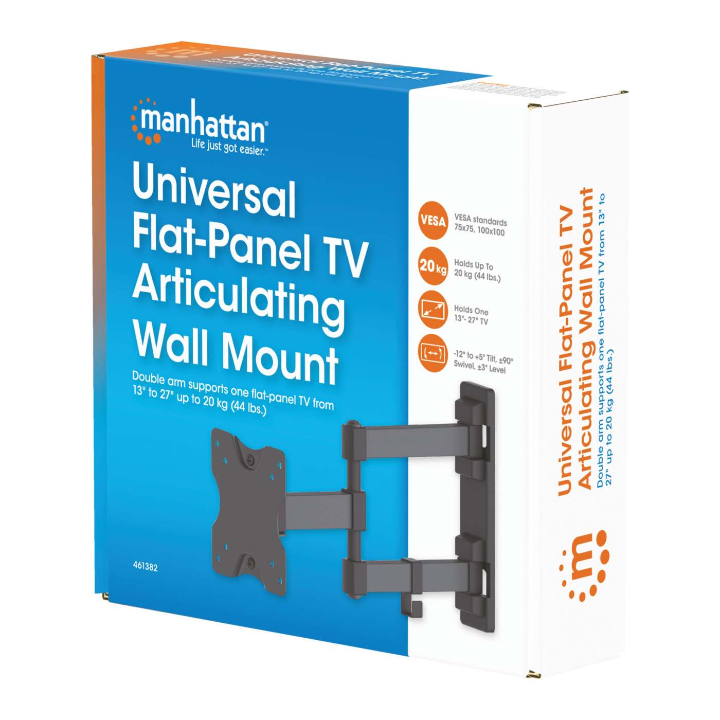 Universal Flat-Panel Articulating TV Wall Mount Packaging Image 2