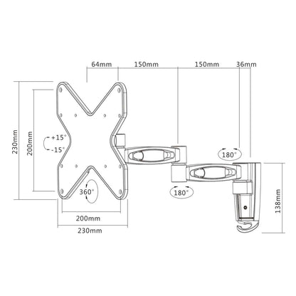 Universal Flat-Panel TV Articulating Wall Mount Image 8