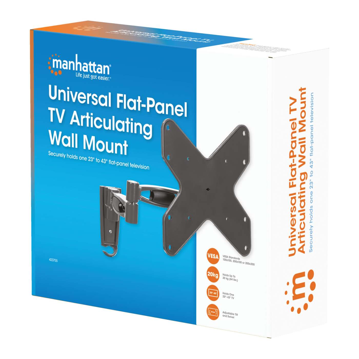 Universal Flat-Panel TV Articulating Wall Mount Packaging Image 2