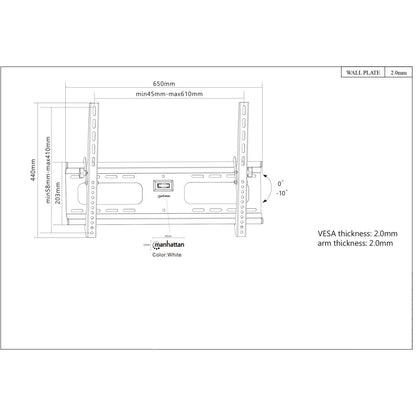 Universal Flat-Panel TV Tilting Wall Mount Image 5