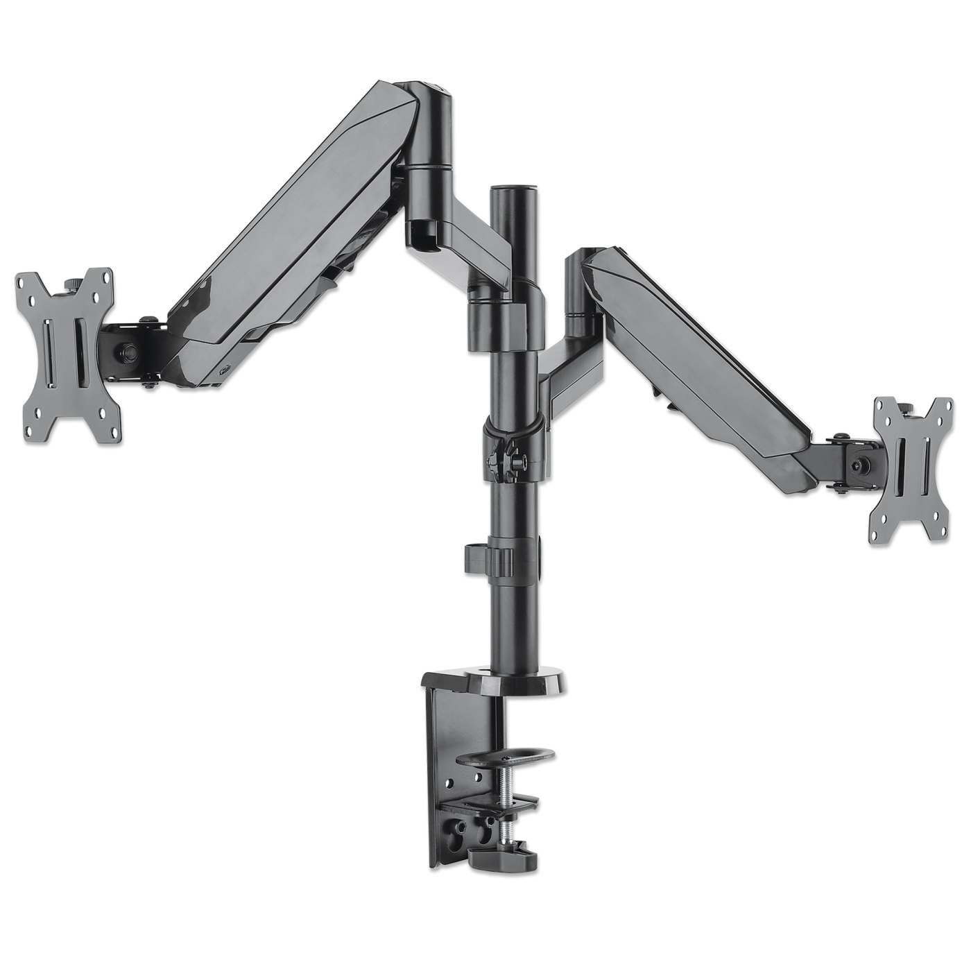 Universal Gas Spring Monitor Mount with Height-Adjustable Arms, for 17" to 32" Displays Image 4