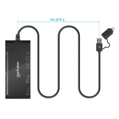 USB 3.0 Type-C / Type-A Combo Multi-Card Reader / Writer Image 6