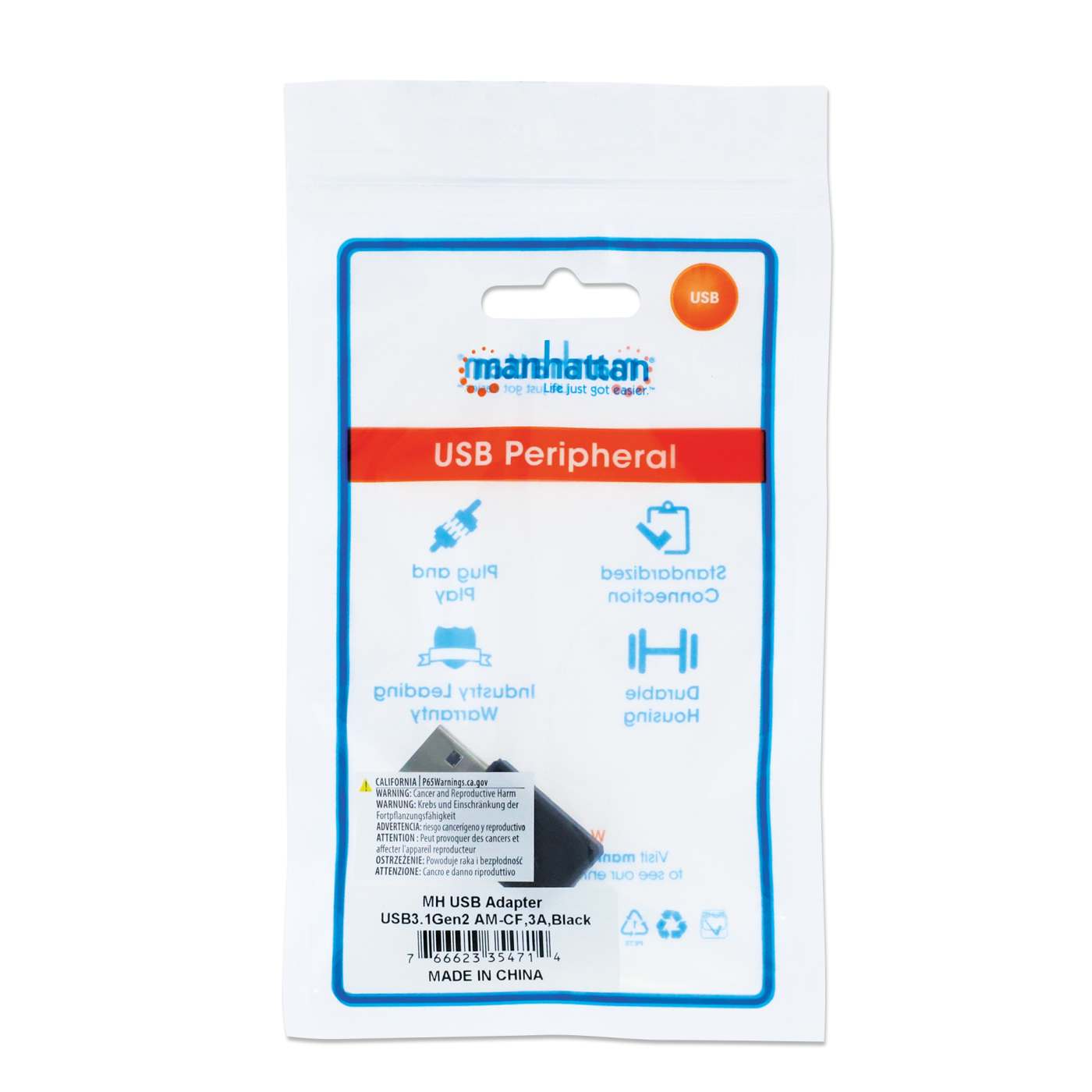 USB-A to USB-C Adapter Packaging Image 2