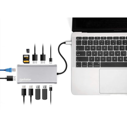 USB-C PD 12-in-1 Triple-HDMI Monitor Docking Station with MST Image 8