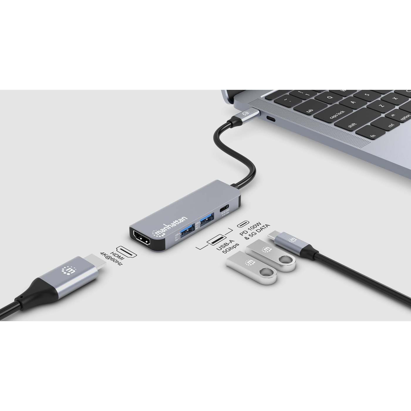 USB-C PD 4-in-1 HDMI 4K Docking Station / Multiport Hub Image 7