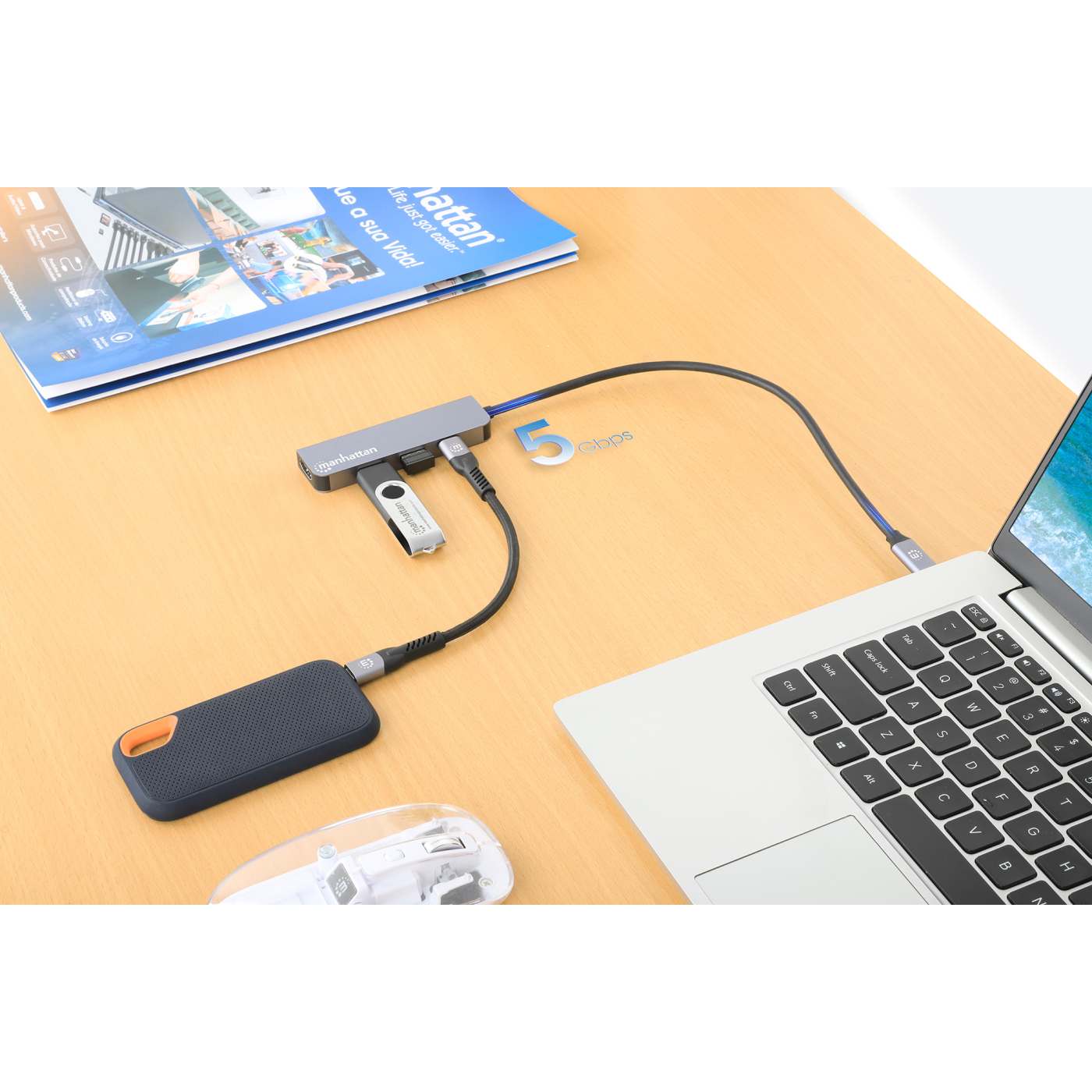 USB-C PD 4-in-1 HDMI 4K Docking Station / Multiport Hub Image 10