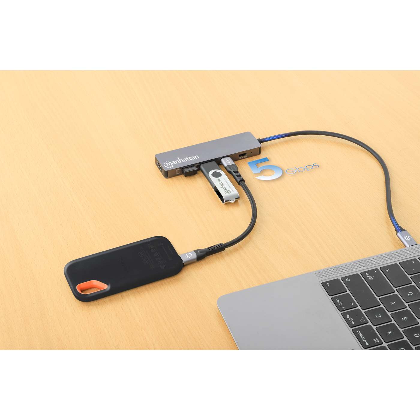 USB-C PD 5-in-1 HDMI 4K Docking Station / Multiport Hub Image 4