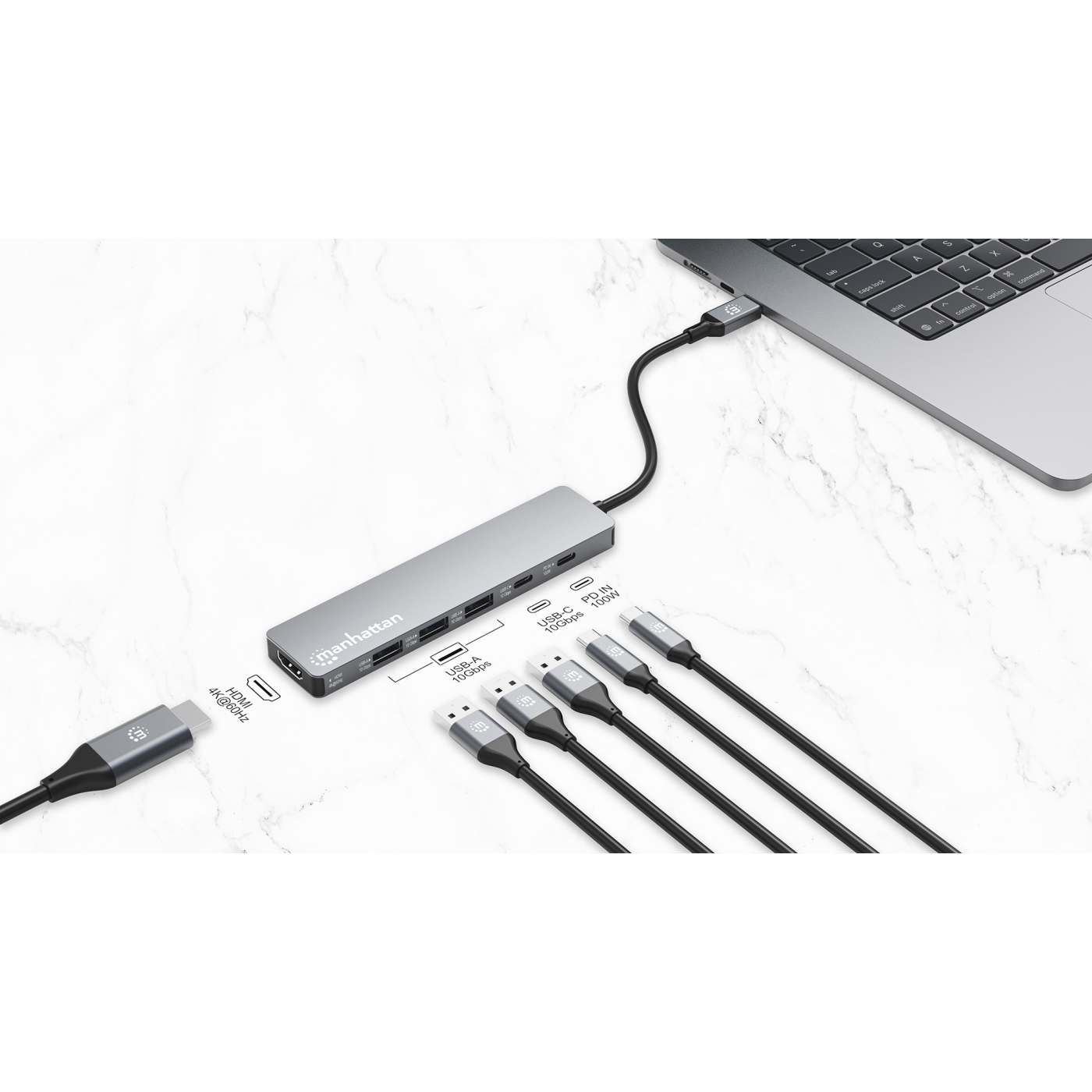 USB-C PD 6-in-1 HDMI 4K Docking Station / Multiport Hub Image 4