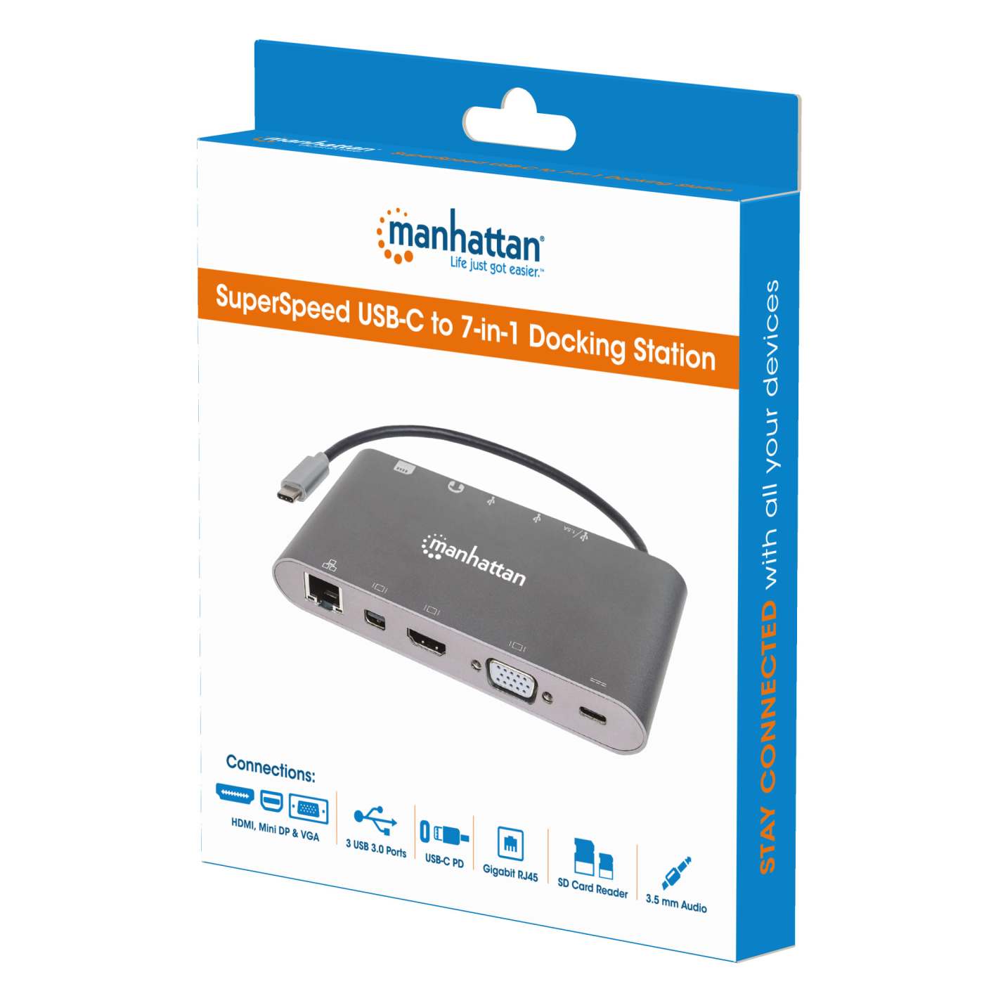 USB-C PD 7-in-1 Docking Station Packaging Image 2