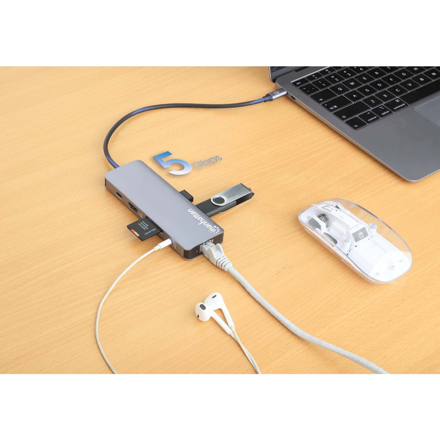 USB-C PD 9-in-1 HDMI 4K Docking Station / Multiport Hub Image 4