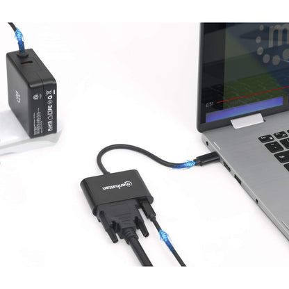 USB-C to DVI Converter with Power Delivery Port Image 6